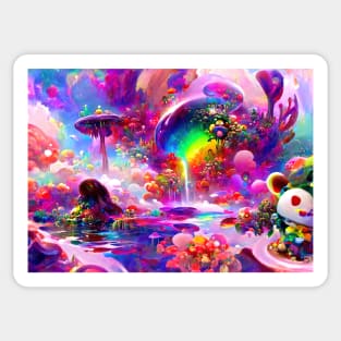 Color Globs | Rainbow Fungi Garden Sticker